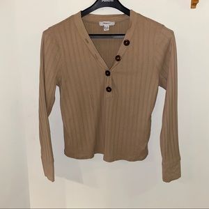 FOREVER21+ ribbed long sleeve